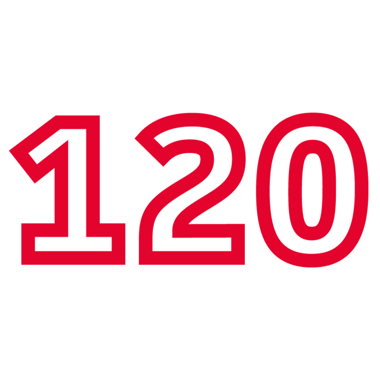 Icon für den hohen Druck bis 120 bar der Miniaturhydraulik-Pumpen.