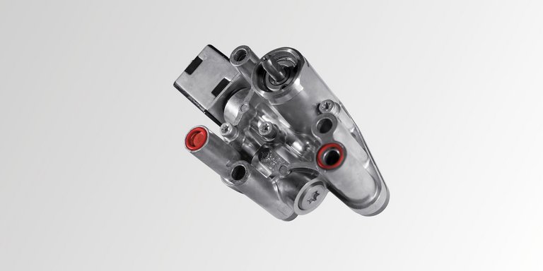 Aufnahme einer Standheizungspumpe vom Pumpen-Hersteller Scherzinger aus dem Schwarzwald.