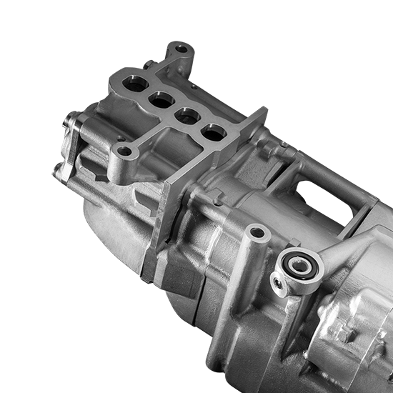 Bild einer Scherzinger Trockensumpfpumpe für die Trockensumpfschmierung.